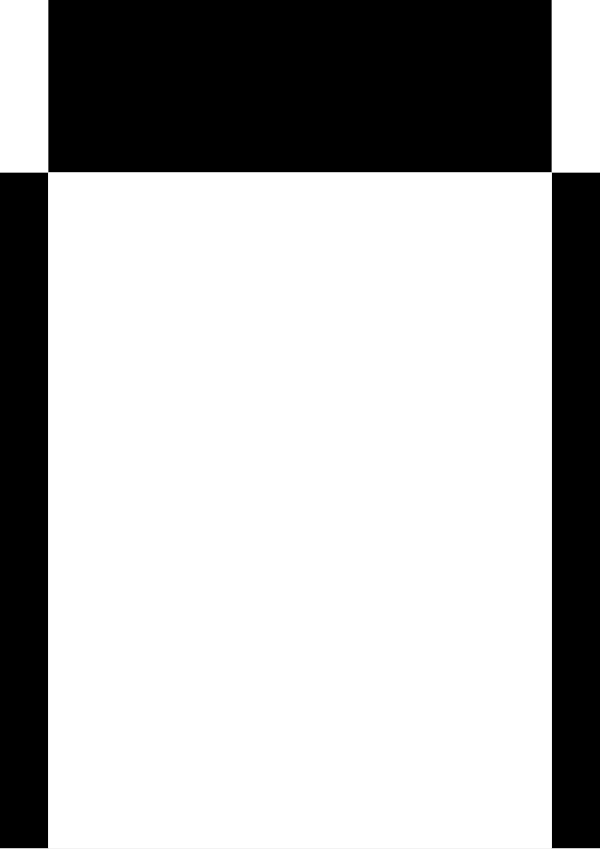 High-contrast checkerboard card for a newborn to look at from 250 cm — white on black, thinnest feature 176.3 mm.